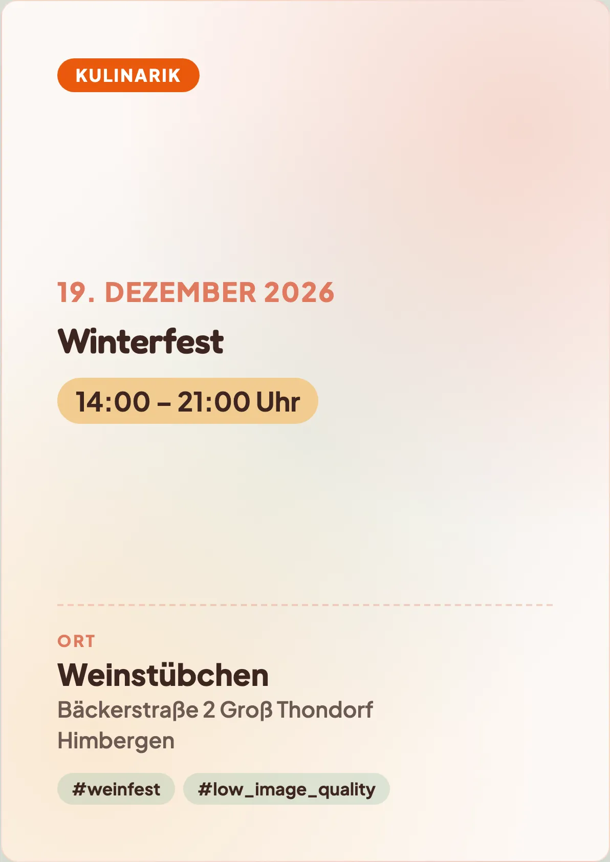 Veranstaltungsflyer
