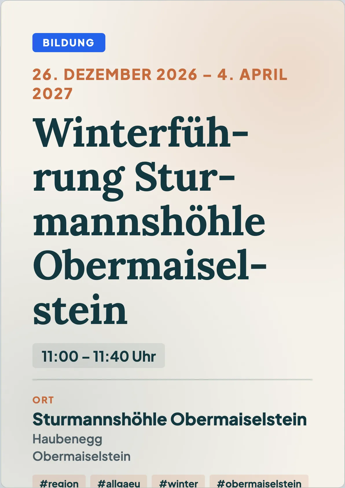 Veranstaltungsflyer