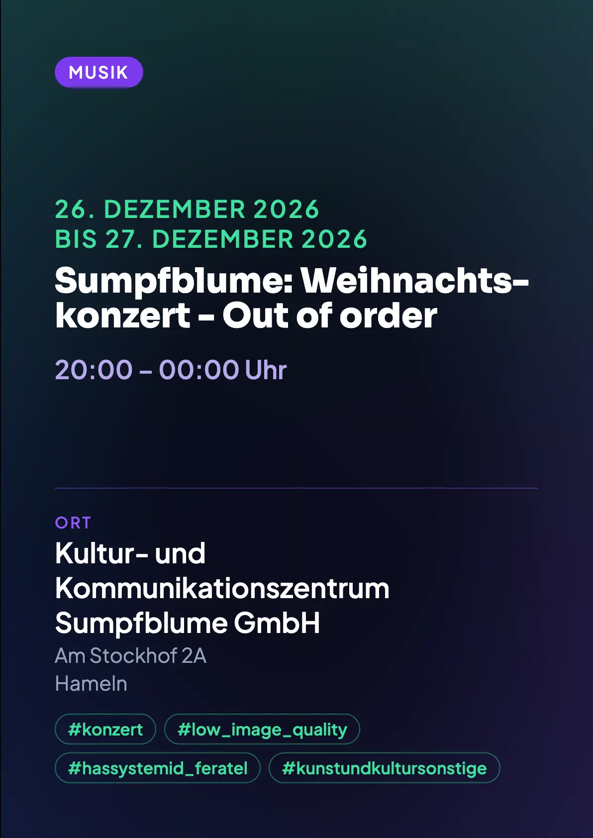 Veranstaltungsflyer