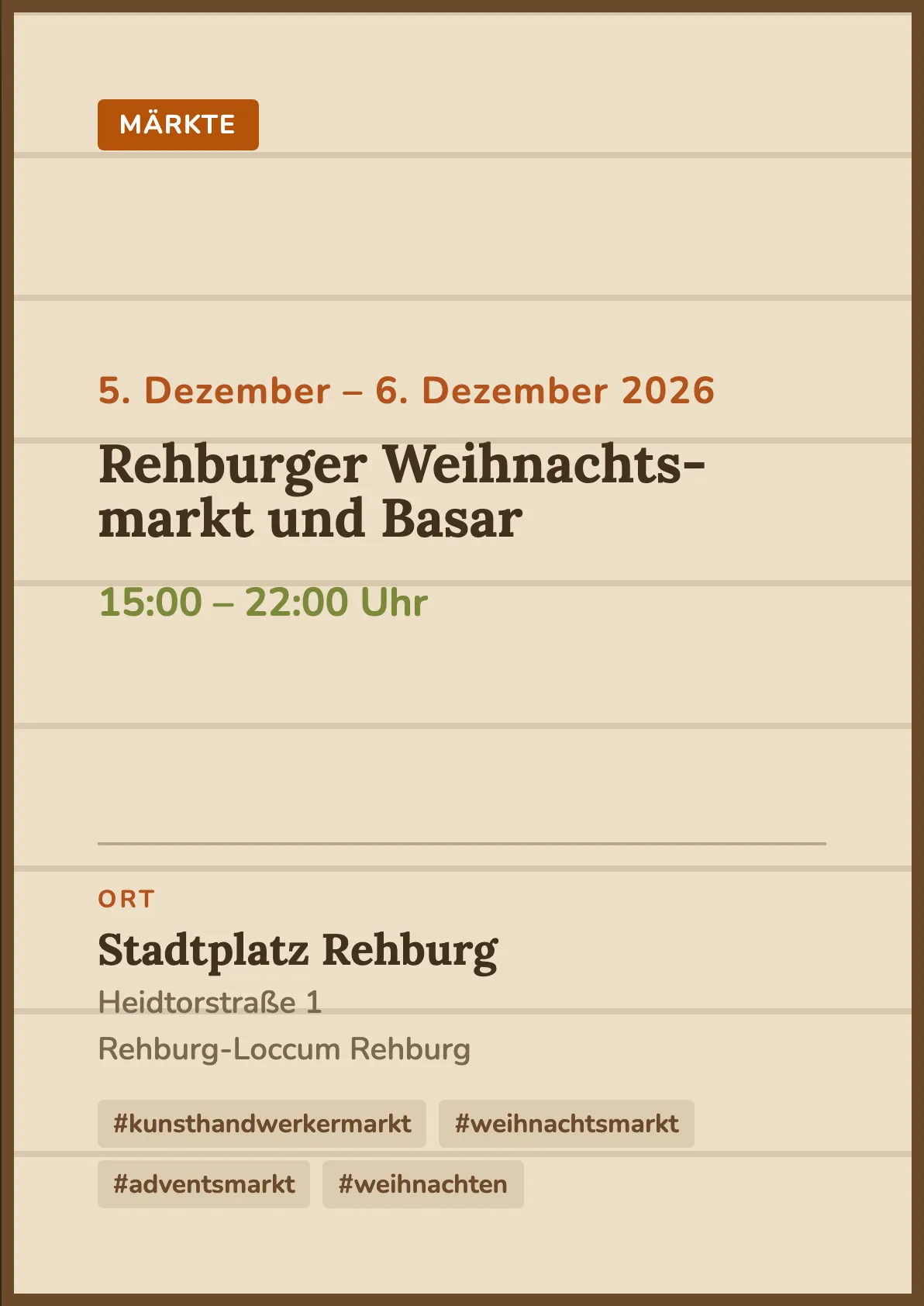 Veranstaltungsflyer