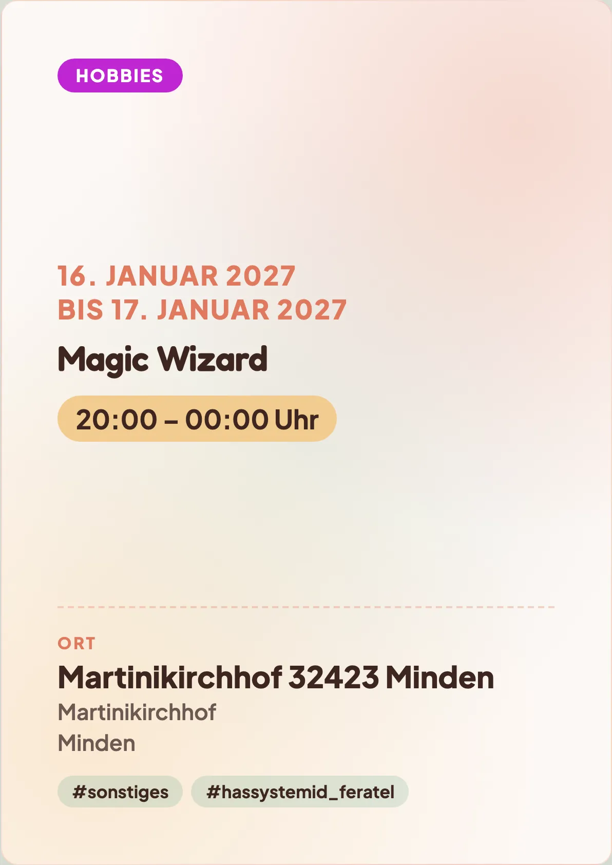 Veranstaltungsflyer