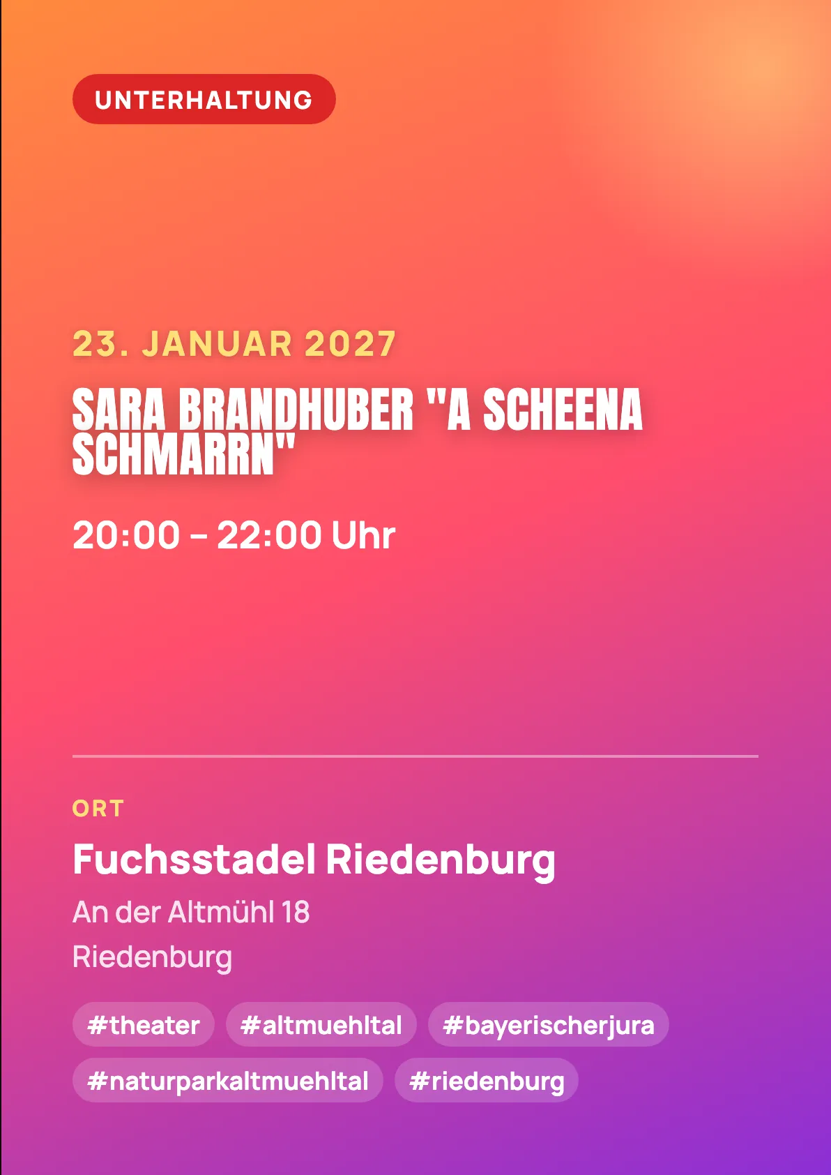 Veranstaltungsflyer