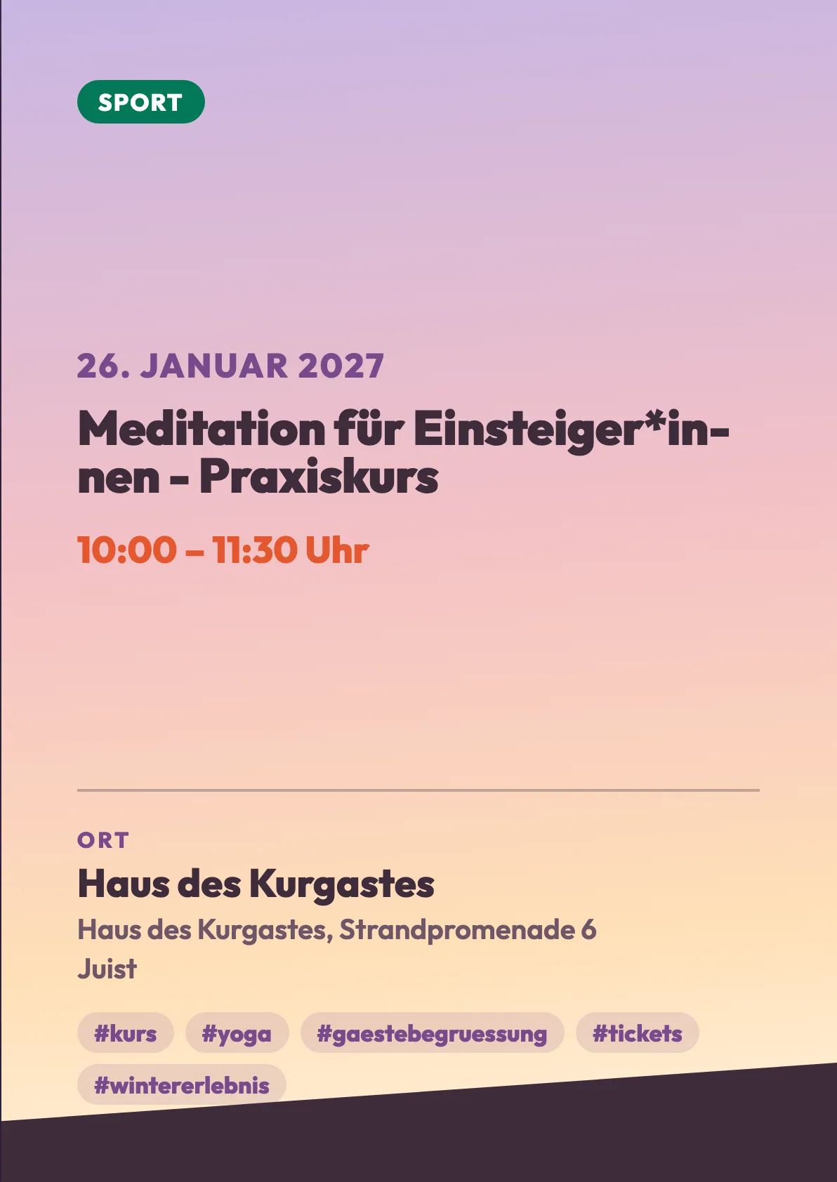 Veranstaltungsflyer