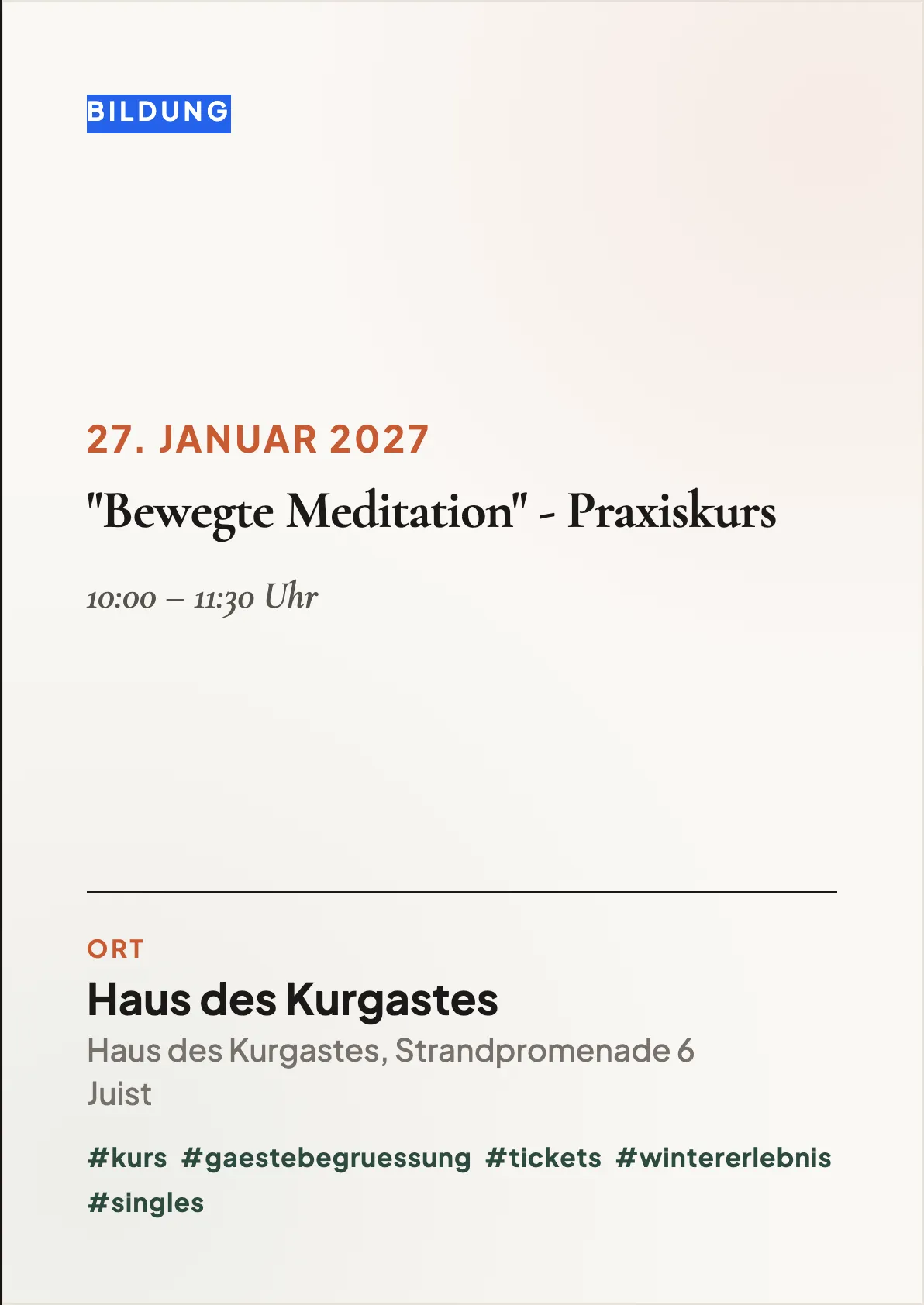 Veranstaltungsflyer