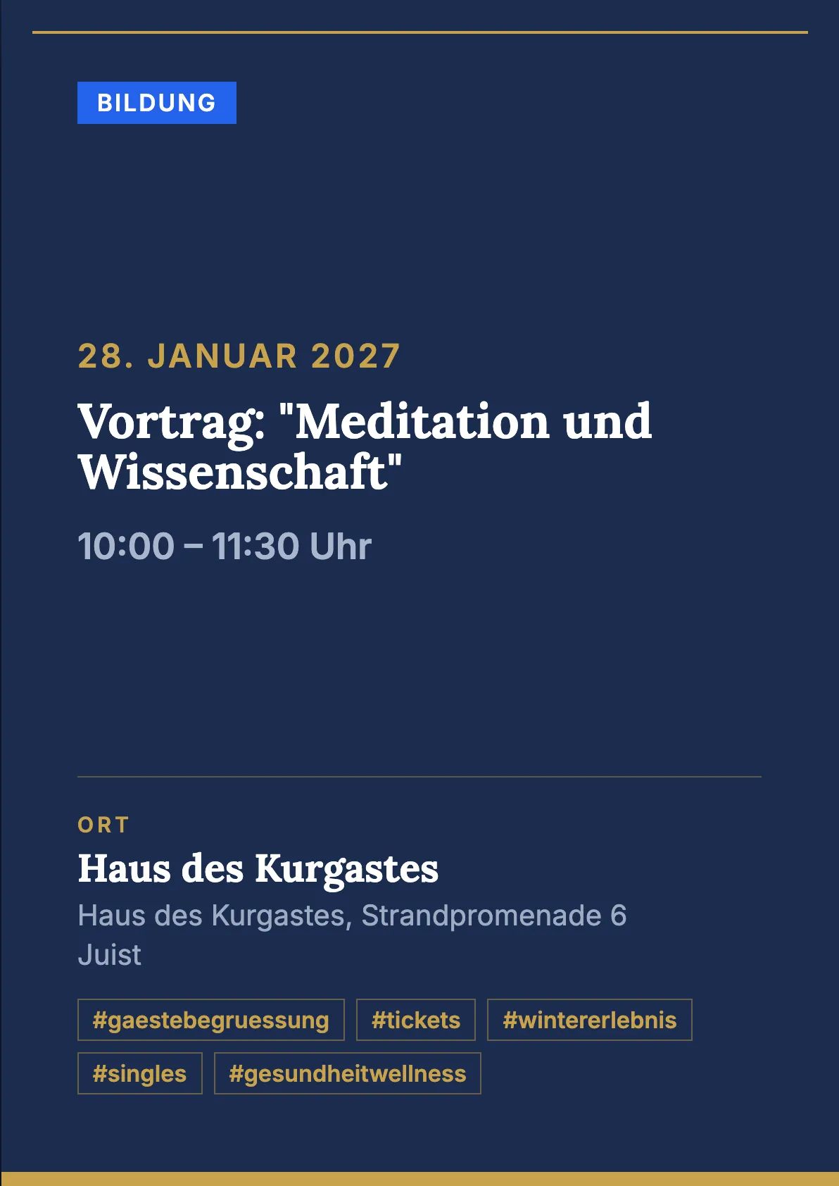 Veranstaltungsflyer