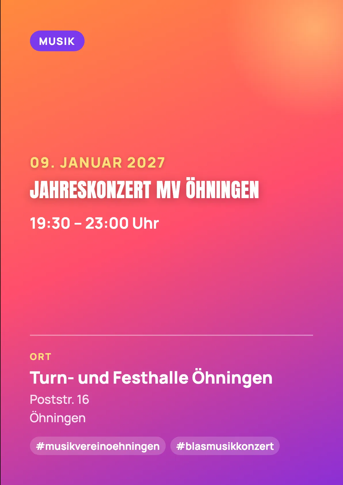 Veranstaltungsflyer