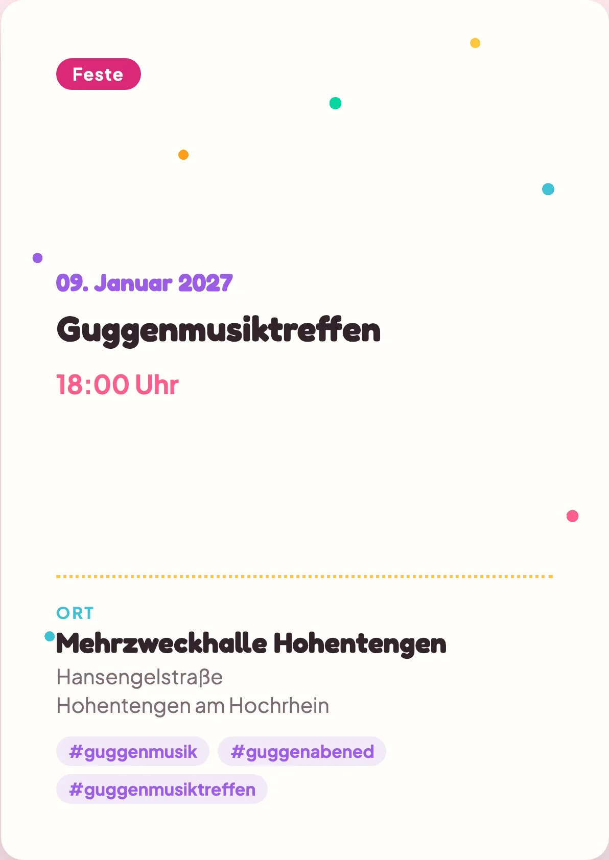 Veranstaltungsflyer