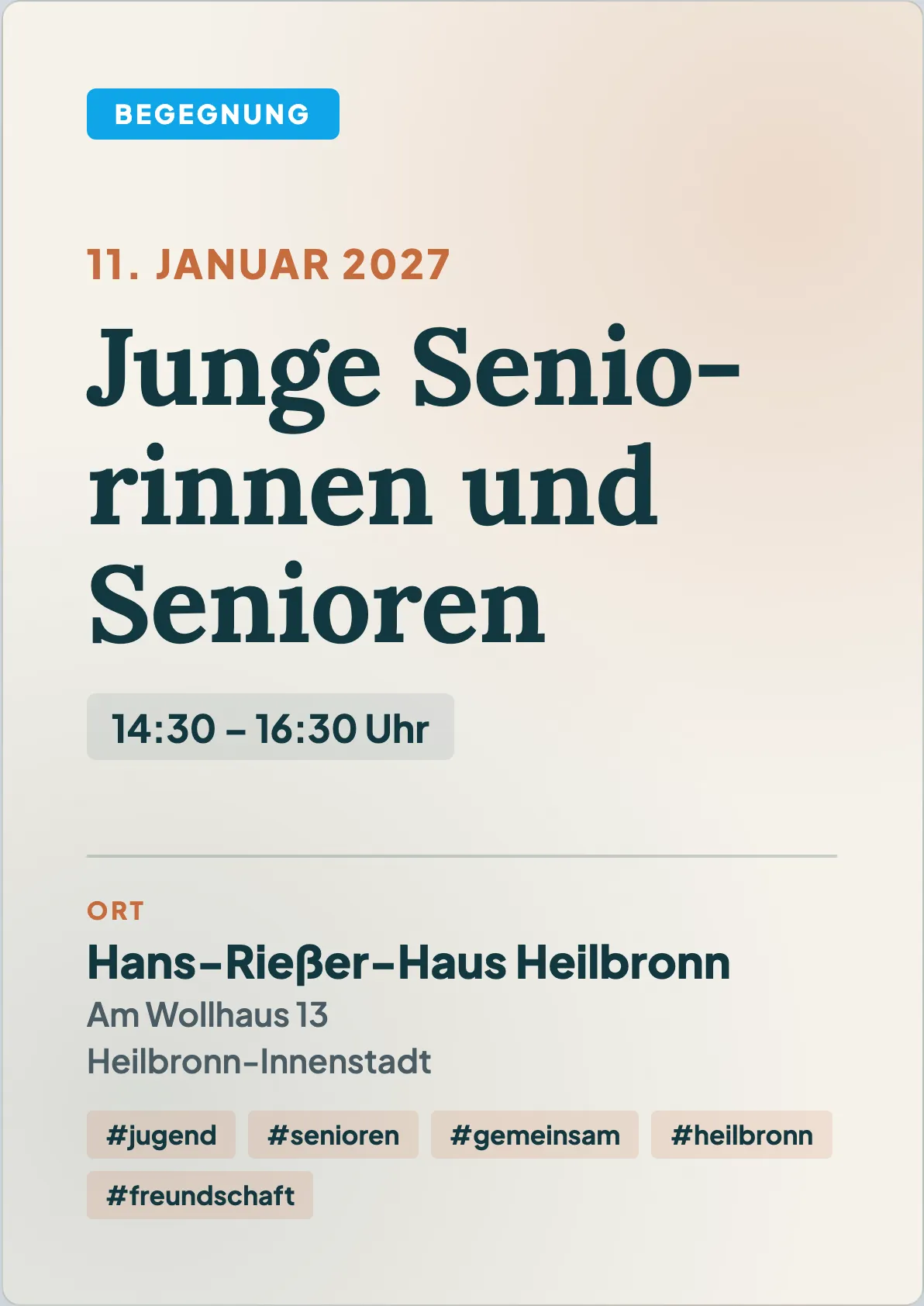 Veranstaltungsflyer