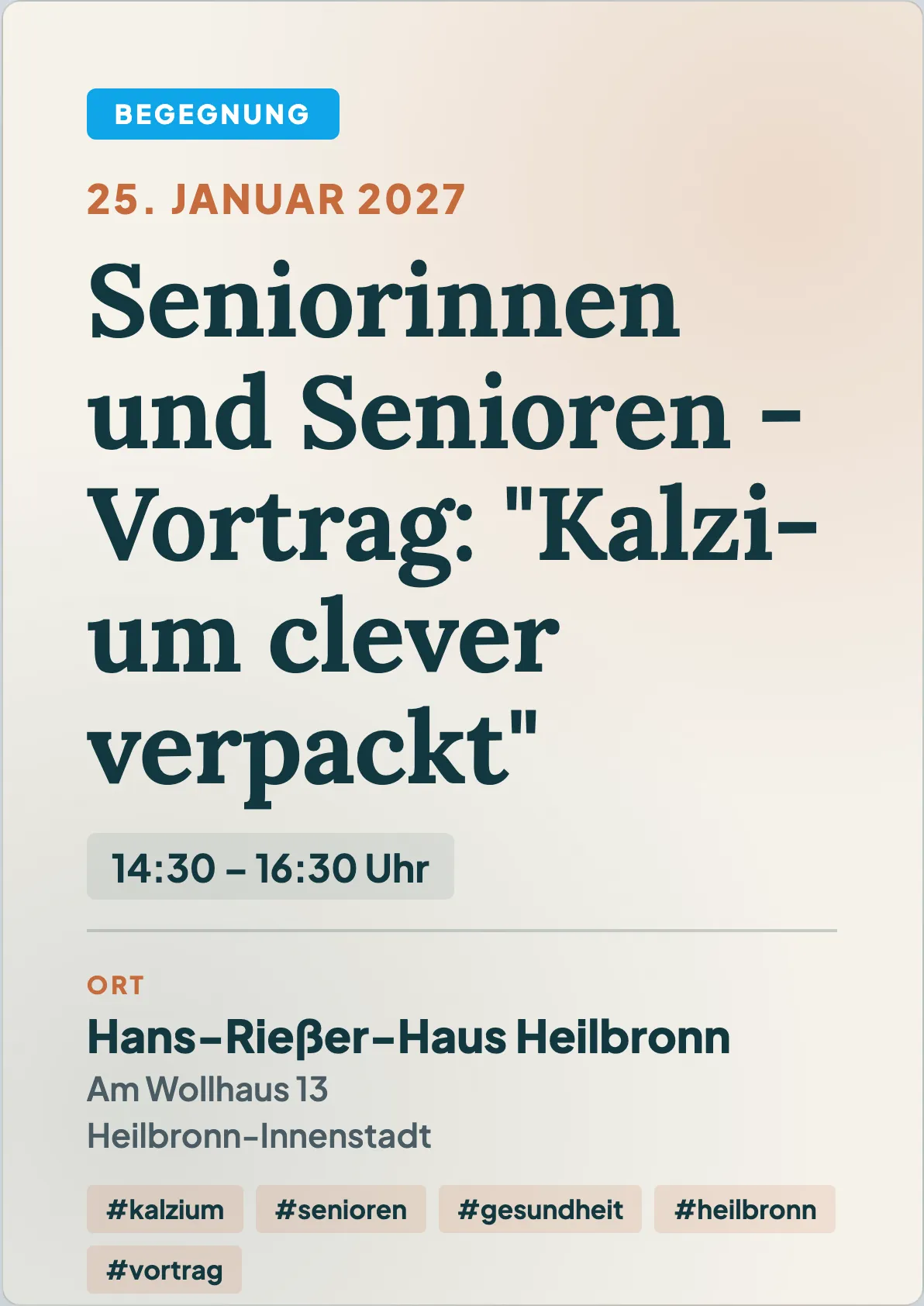 Veranstaltungsflyer