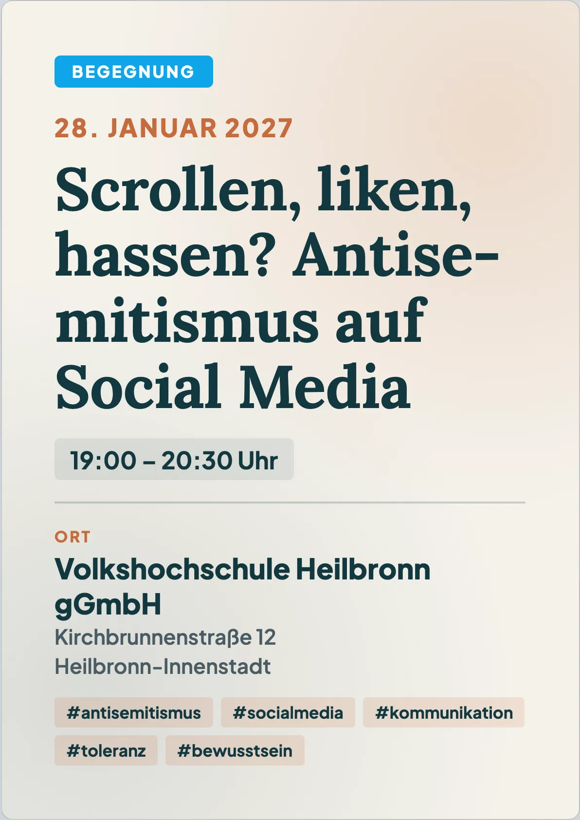 Veranstaltungsflyer