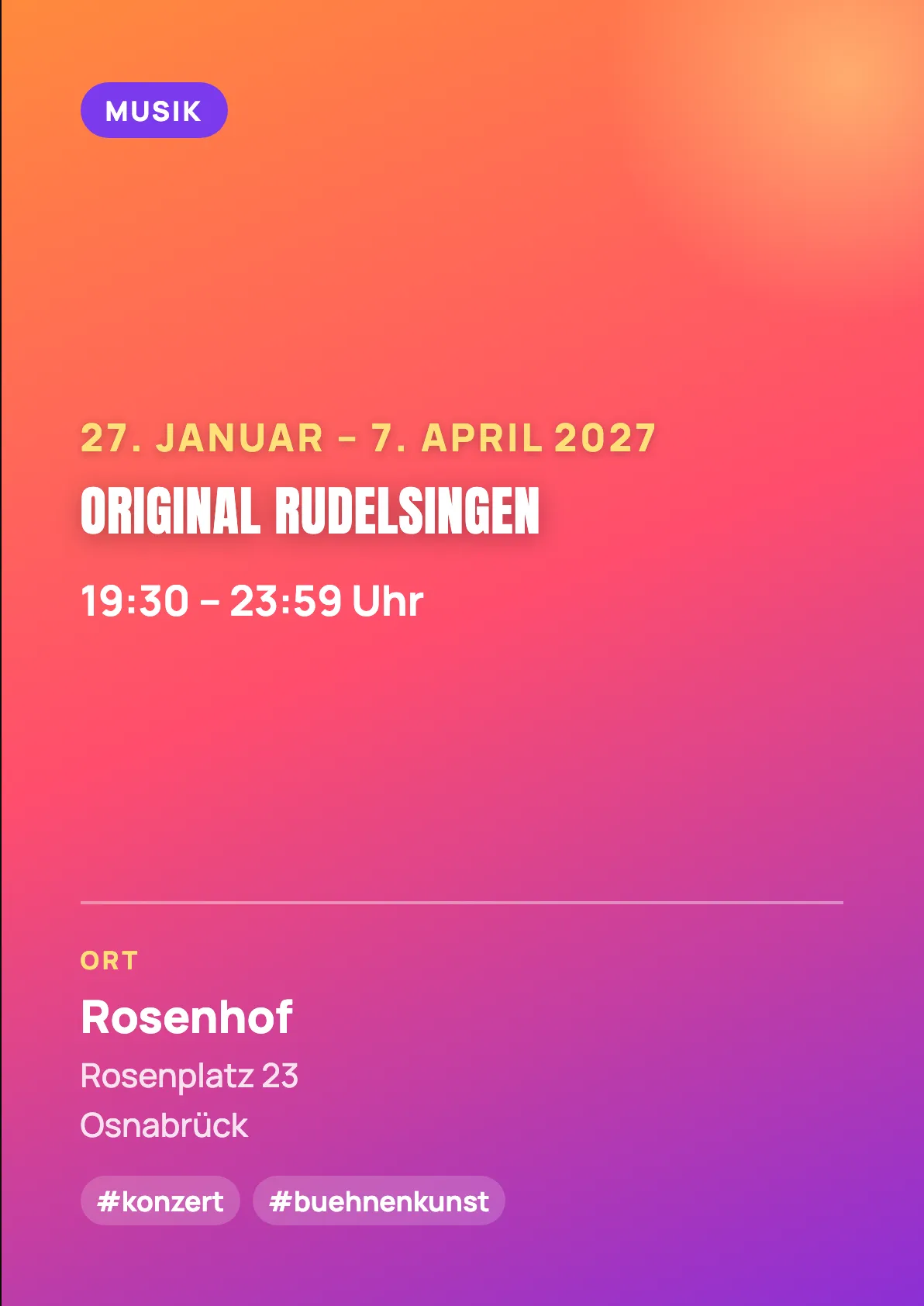 Veranstaltungsflyer