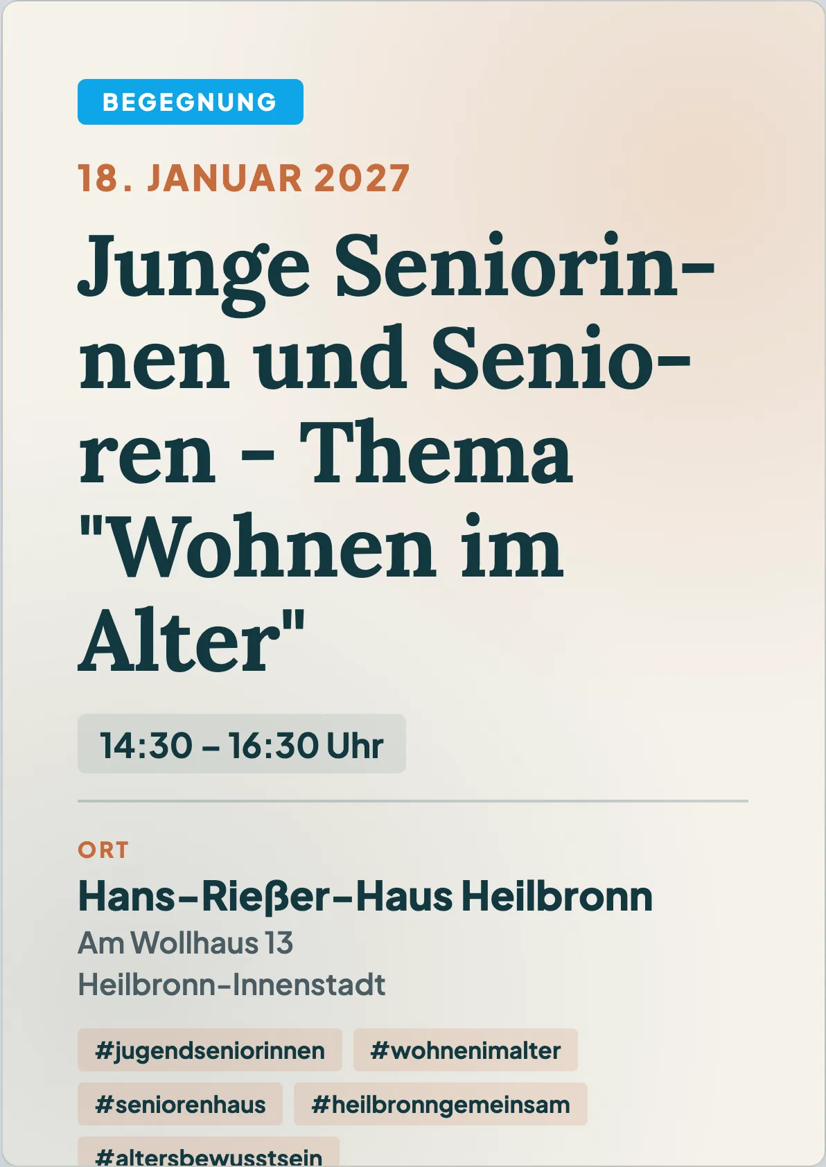Veranstaltungsflyer