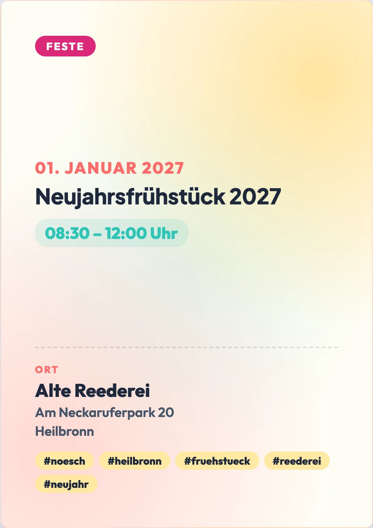 Veranstaltungsflyer