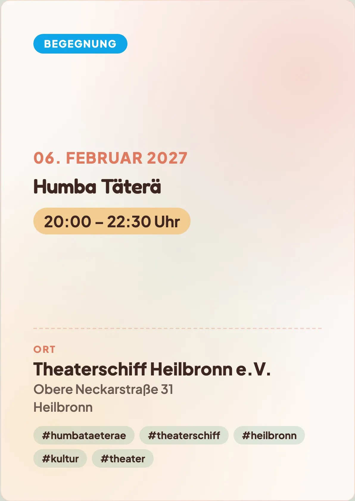 Veranstaltungsflyer