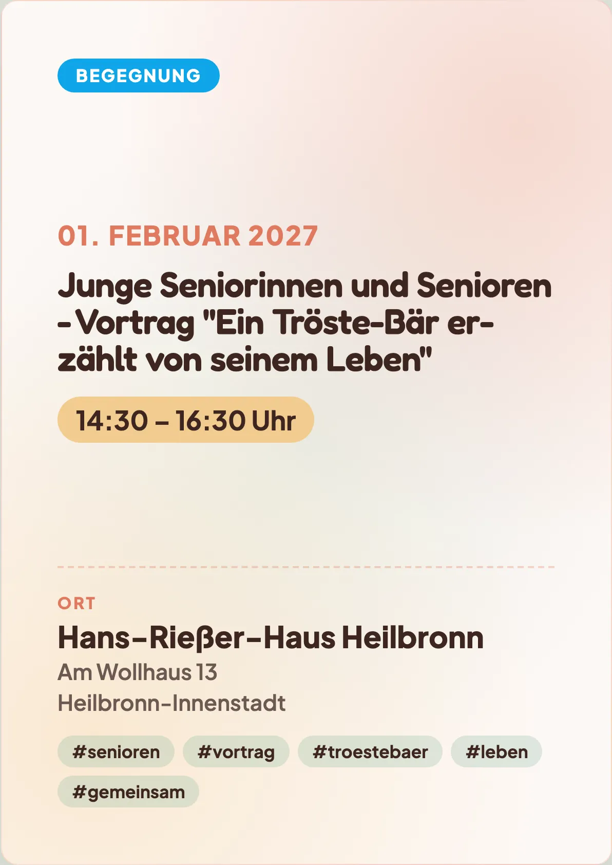 Veranstaltungsflyer