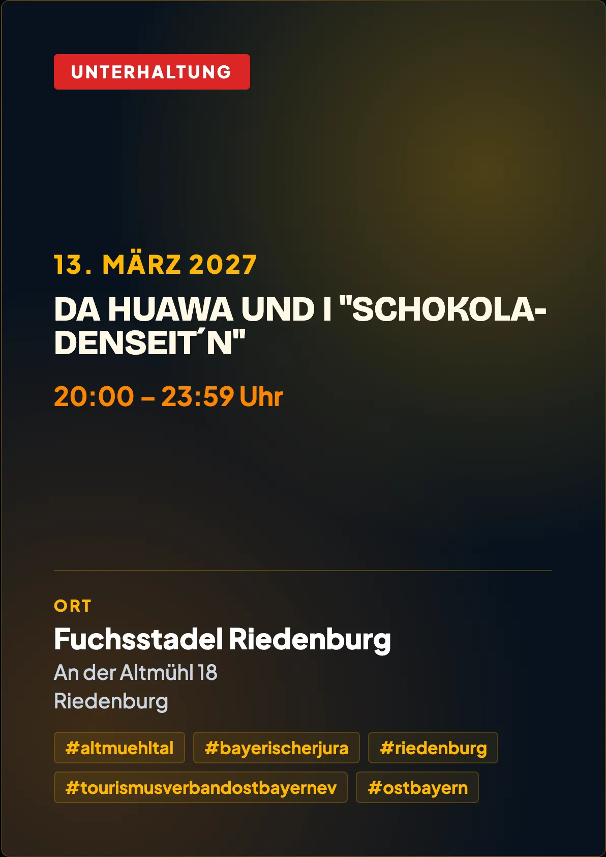 Veranstaltungsflyer