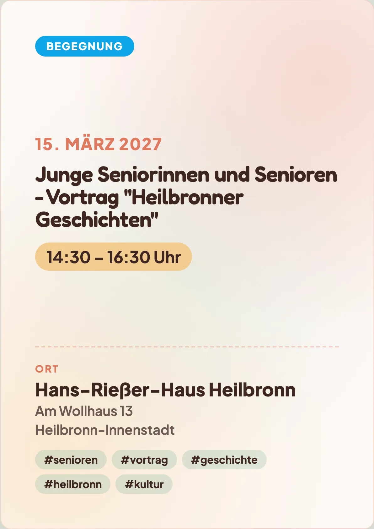Veranstaltungsflyer