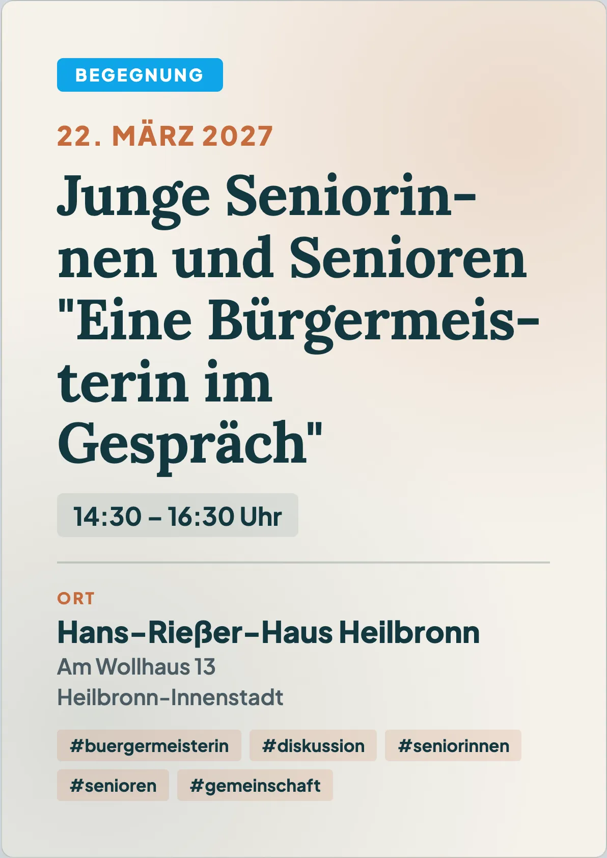 Veranstaltungsflyer