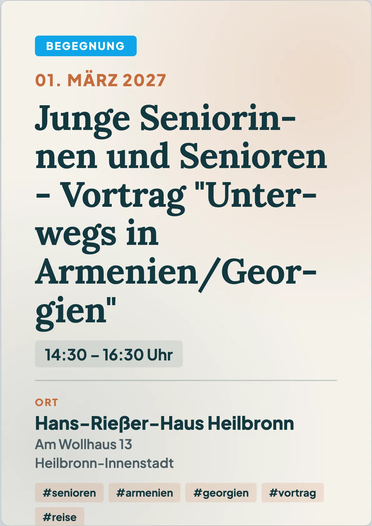 Veranstaltungsflyer