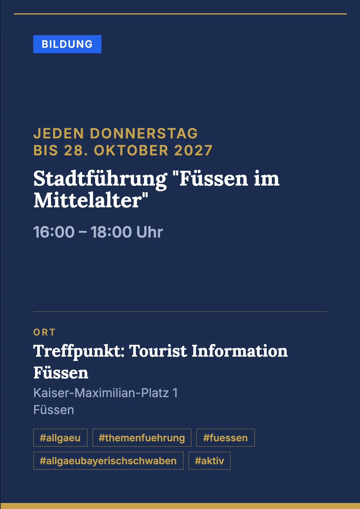 Veranstaltungsflyer