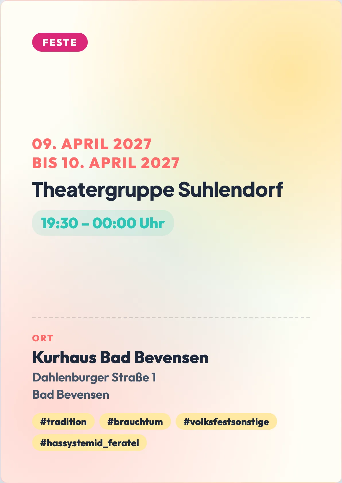 Veranstaltungsflyer