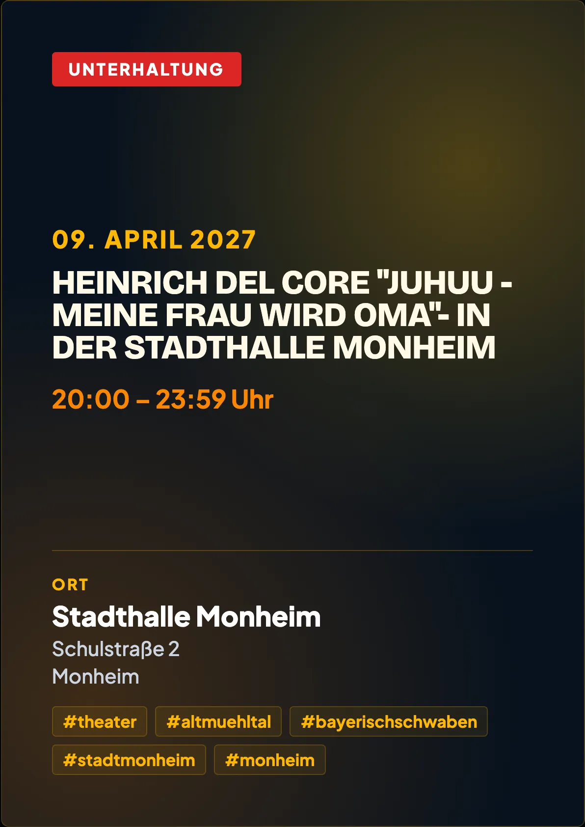Veranstaltungsflyer