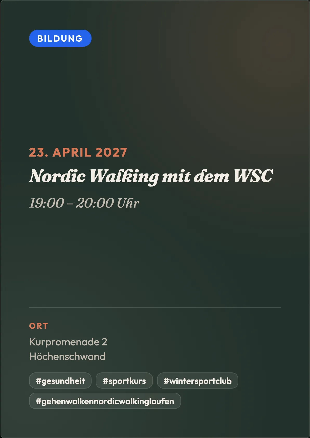 Veranstaltungsflyer