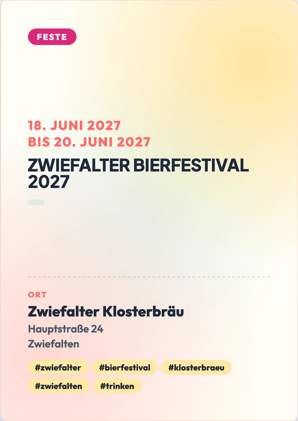 Veranstaltungsflyer