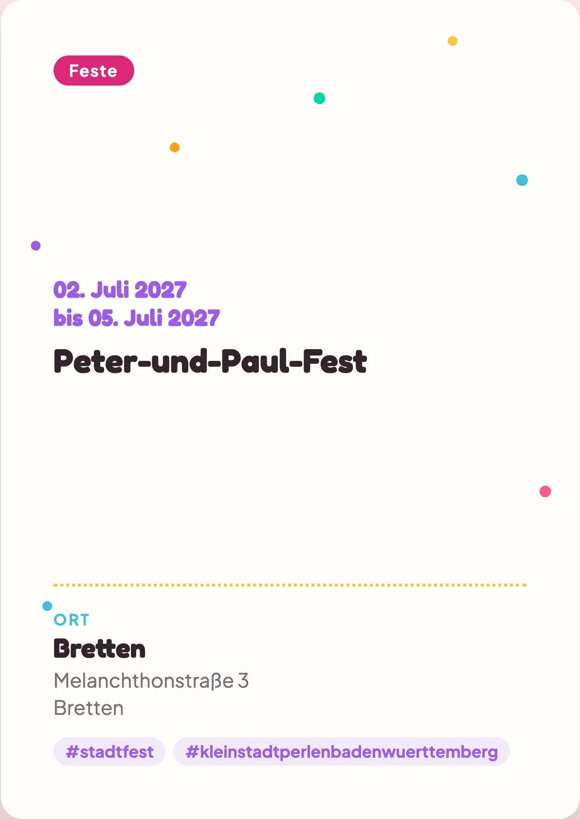 Veranstaltungsflyer