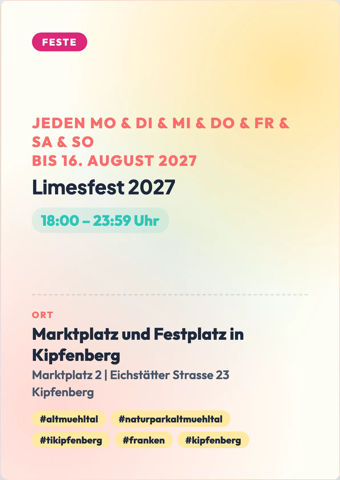 Veranstaltungsflyer