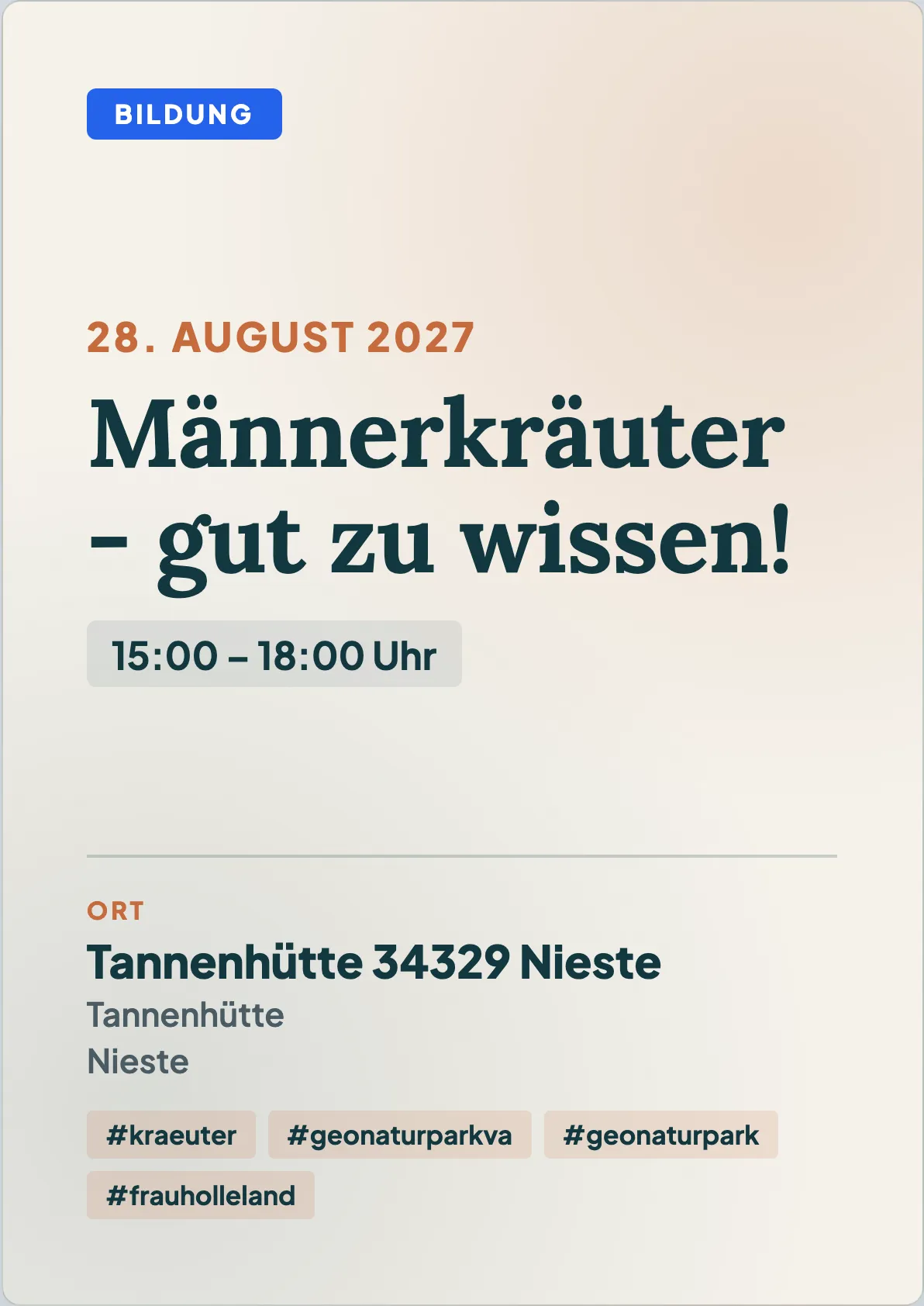 Veranstaltungsflyer