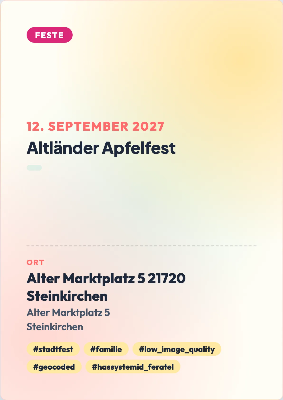 Veranstaltungsflyer