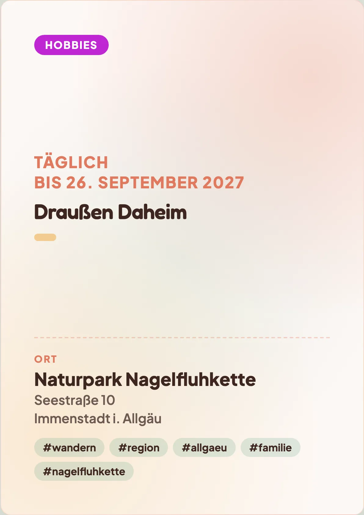 Veranstaltungsflyer