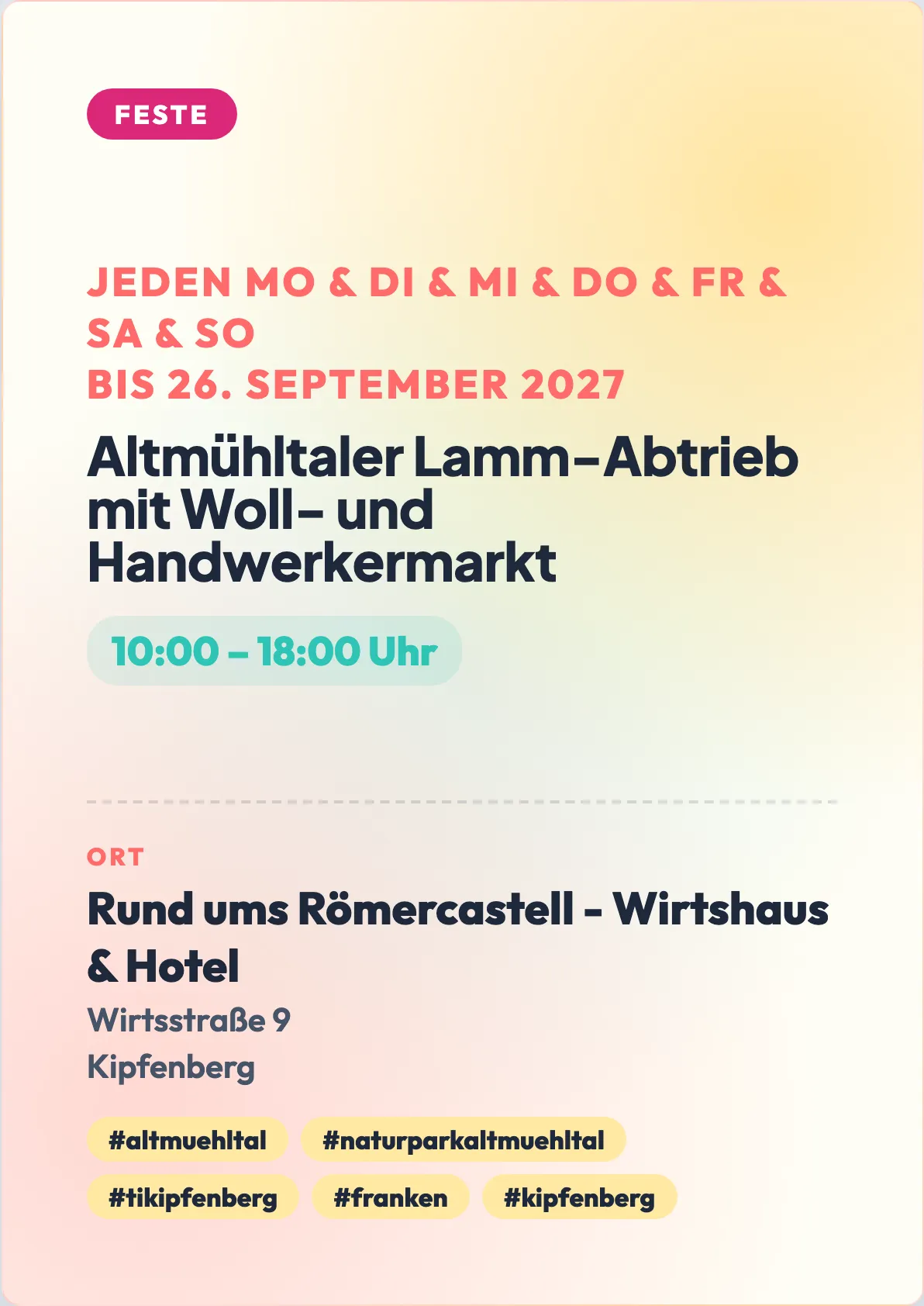 Veranstaltungsflyer