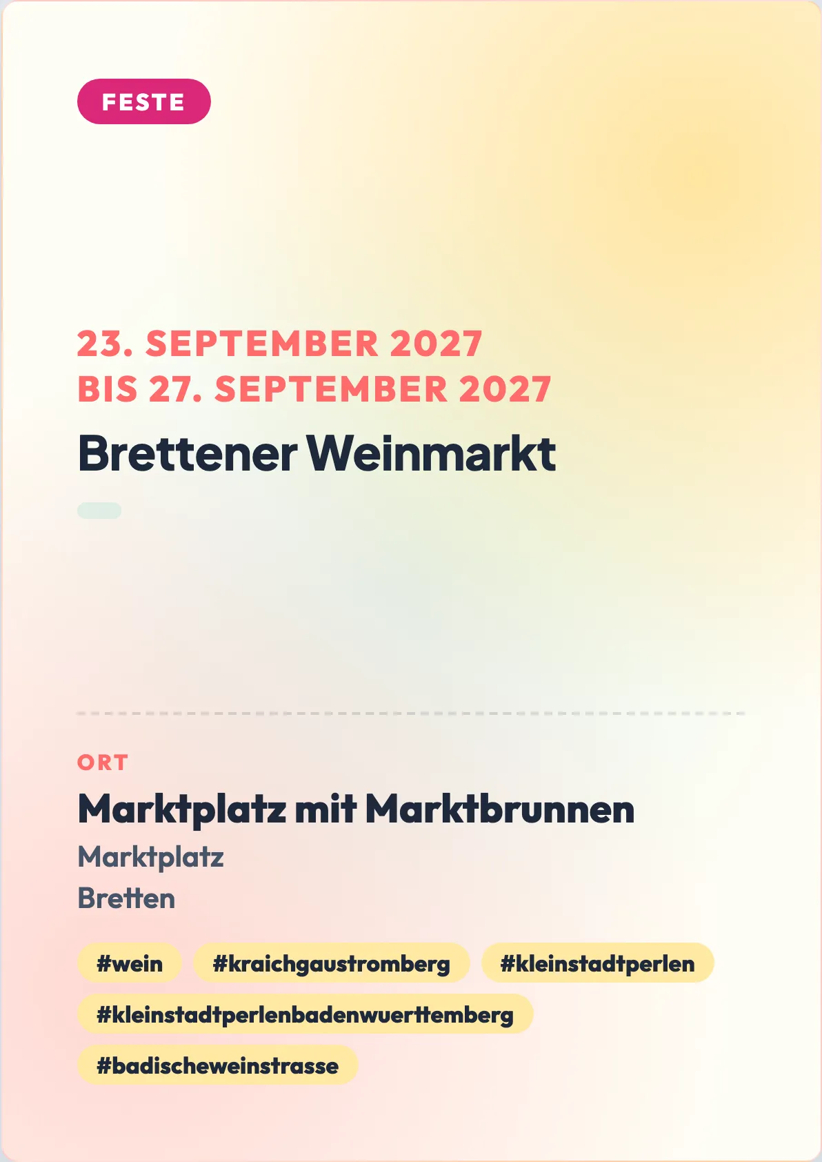 Veranstaltungsflyer