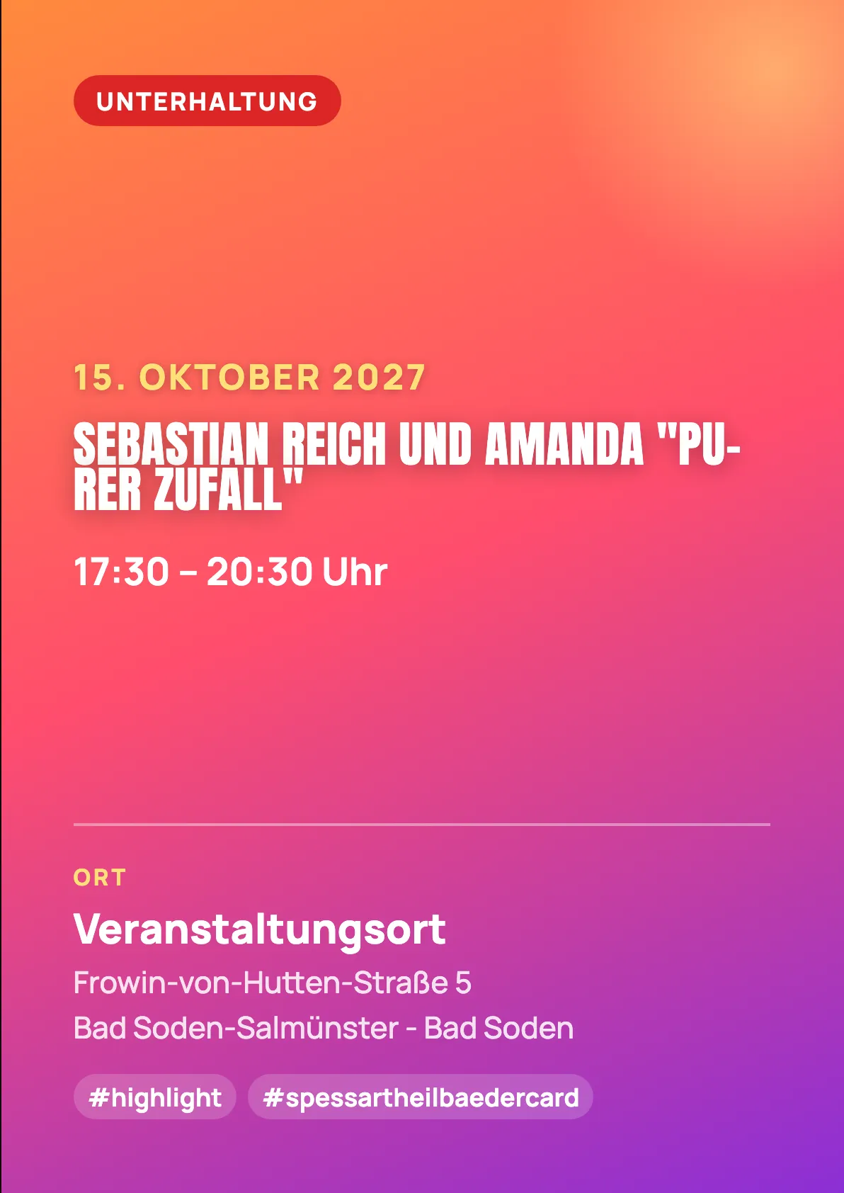 Veranstaltungsflyer