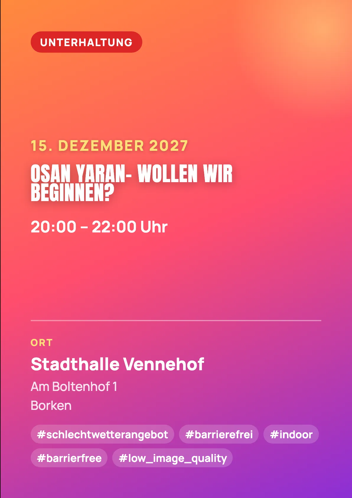 Veranstaltungsflyer