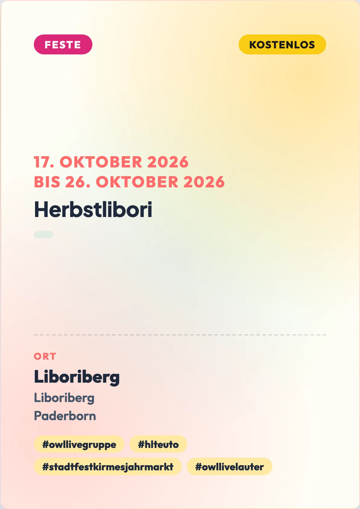 Veranstaltungsflyer