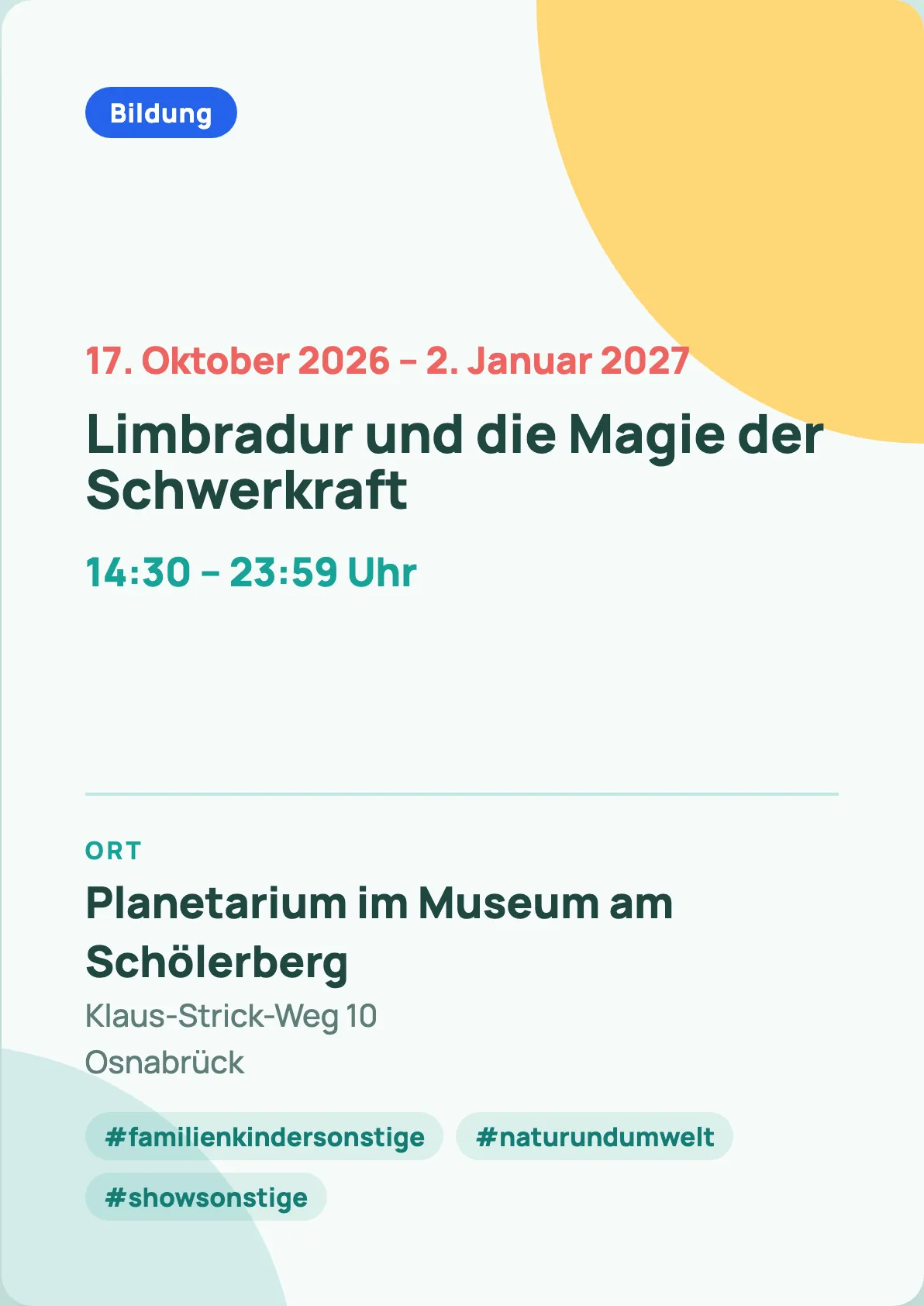 Veranstaltungsflyer