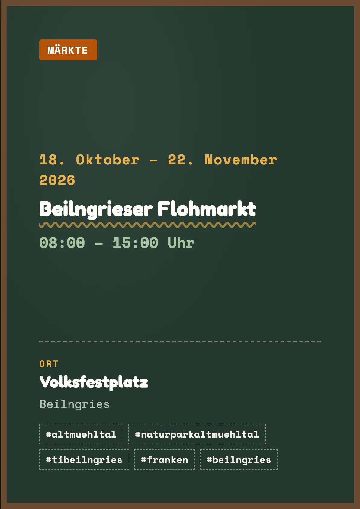Veranstaltungsflyer
