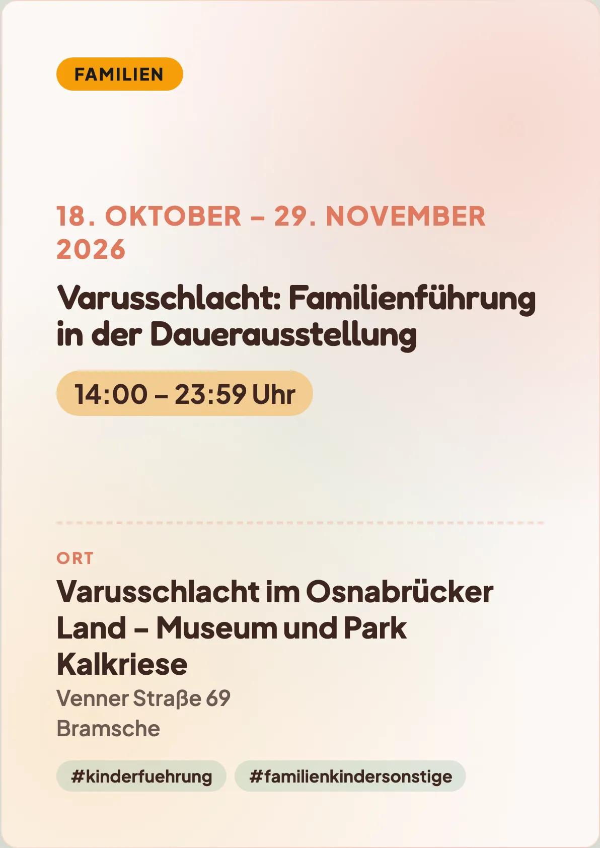 Veranstaltungsflyer