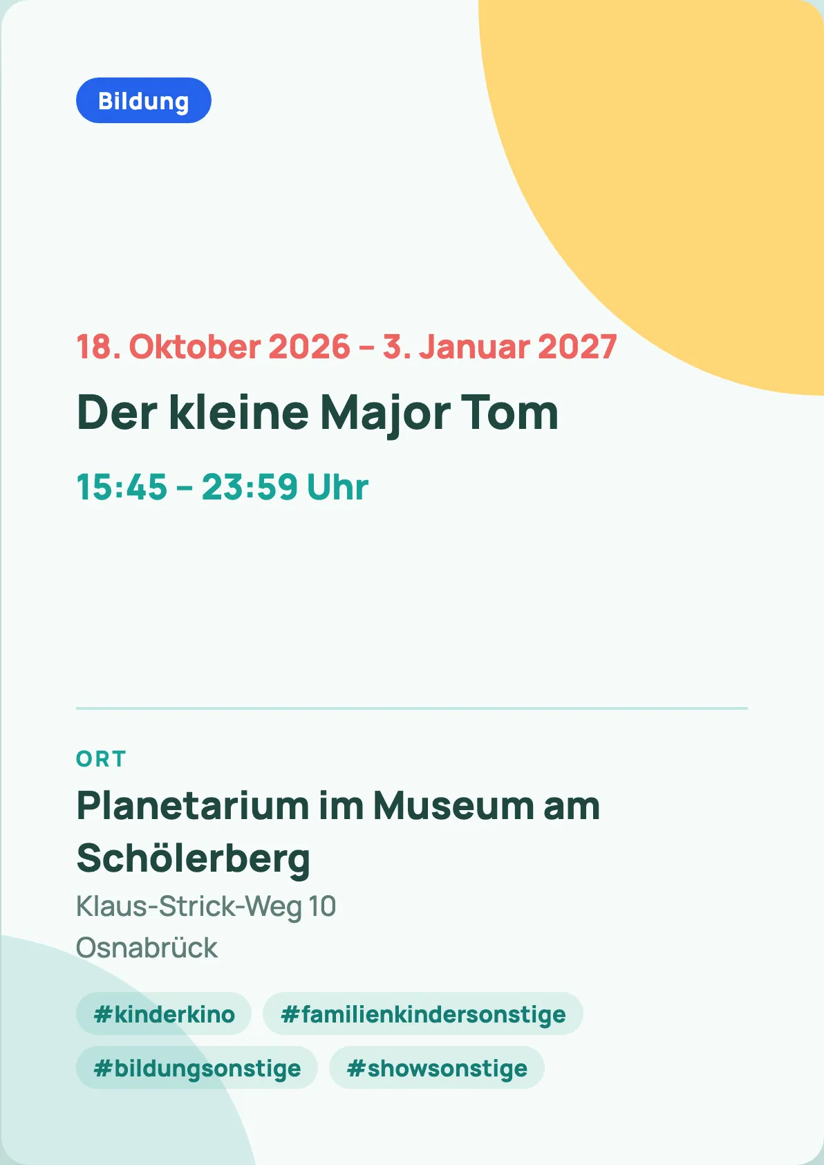 Veranstaltungsflyer