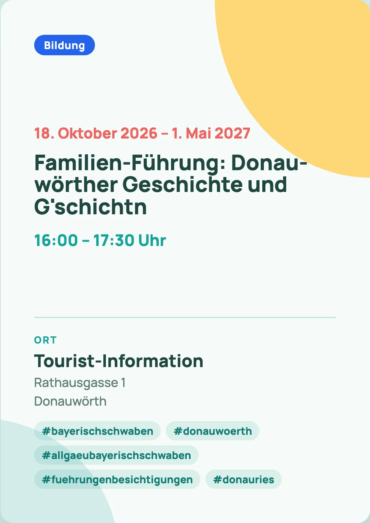 Veranstaltungsflyer