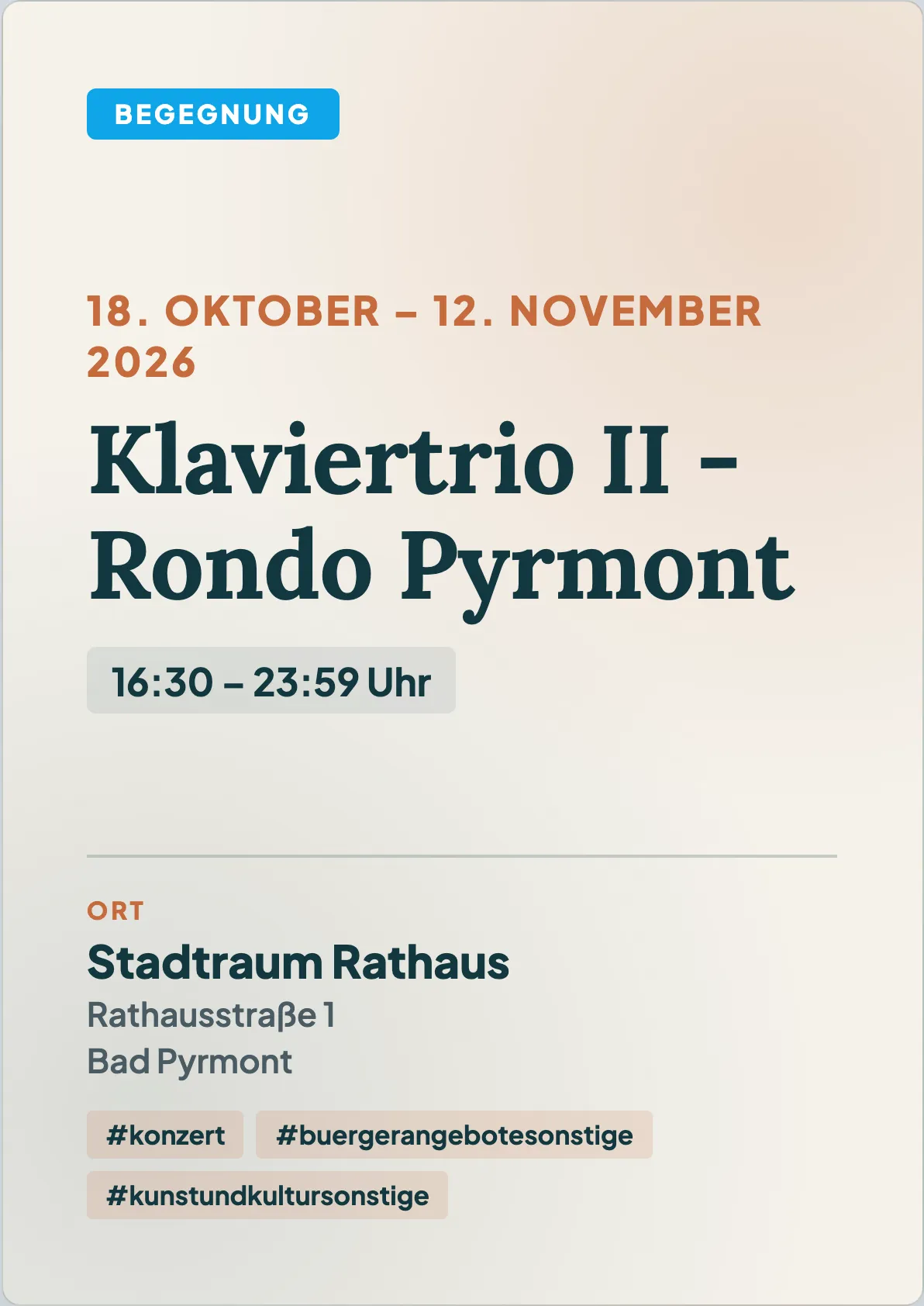 Veranstaltungsflyer