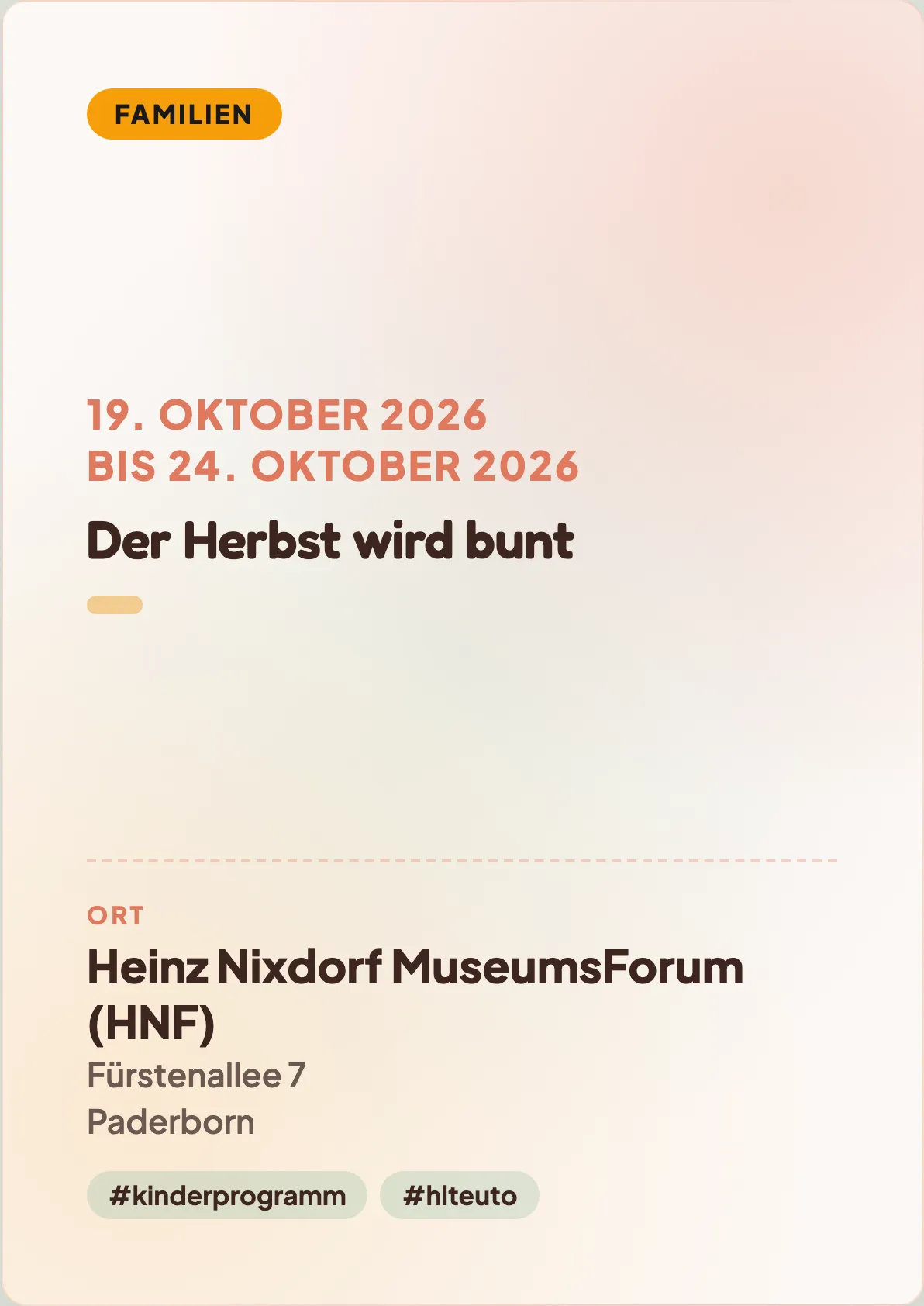 Veranstaltungsflyer