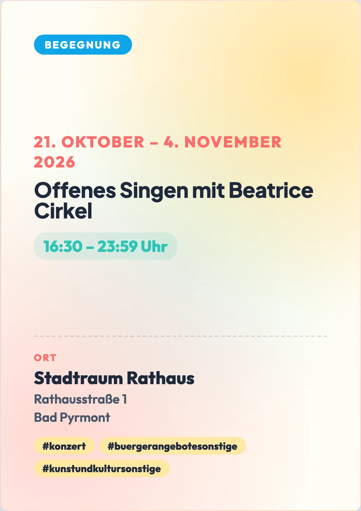 Veranstaltungsflyer