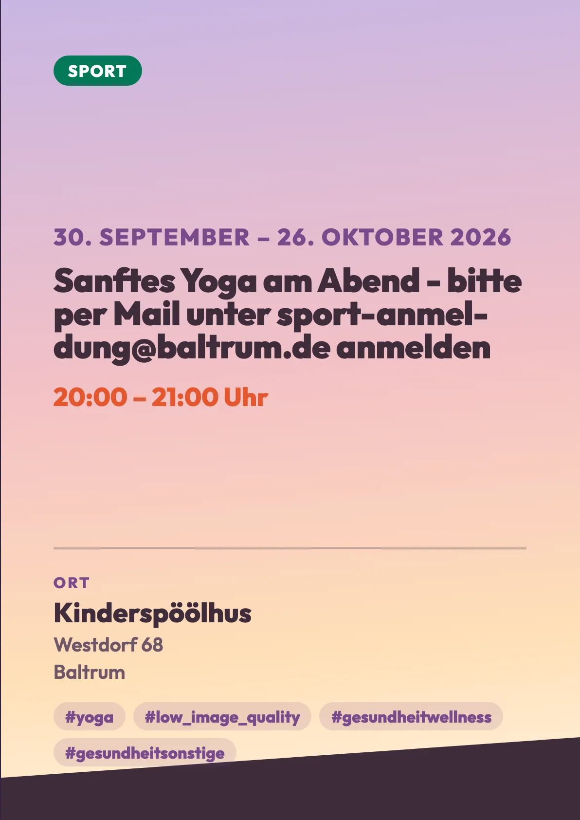 Veranstaltungsflyer