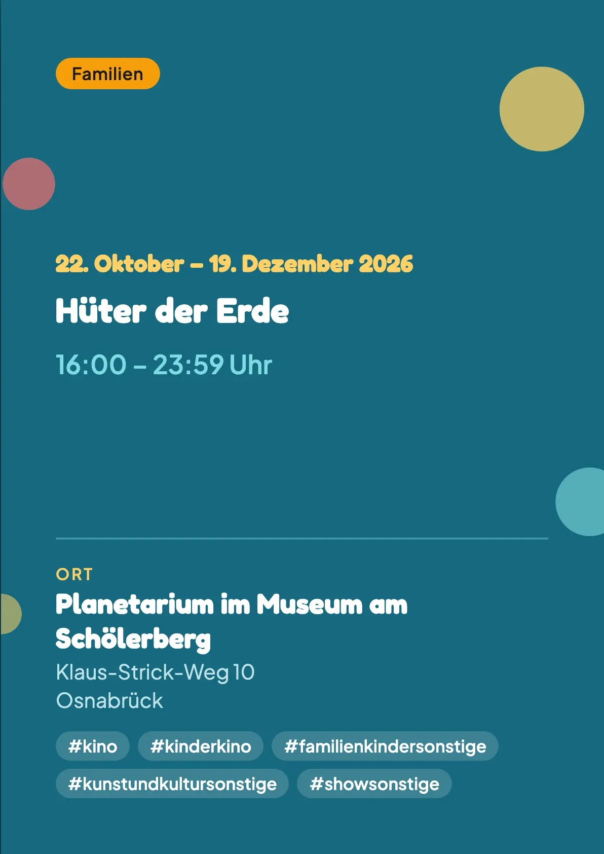 Veranstaltungsflyer