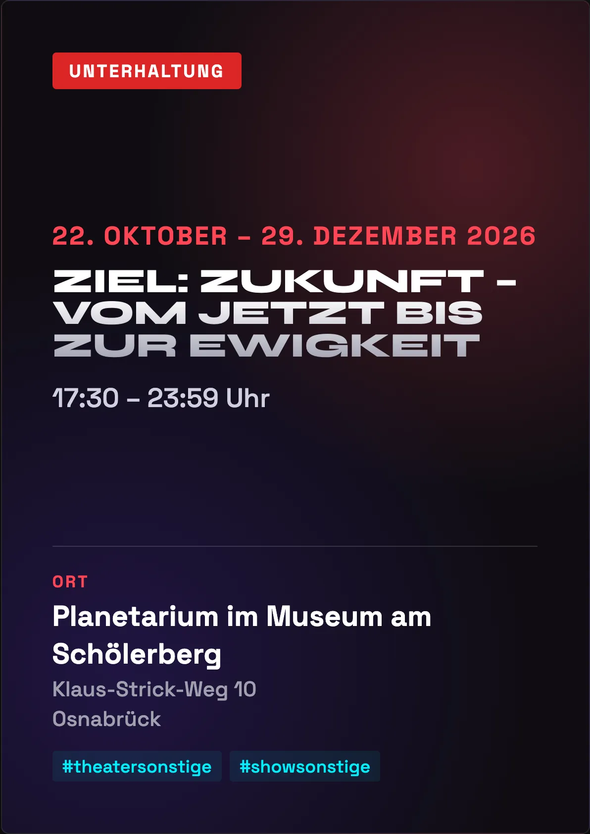Veranstaltungsflyer
