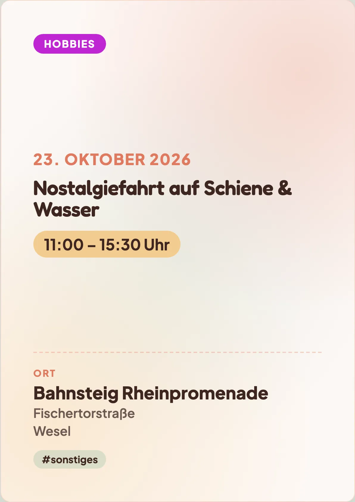 Veranstaltungsflyer
